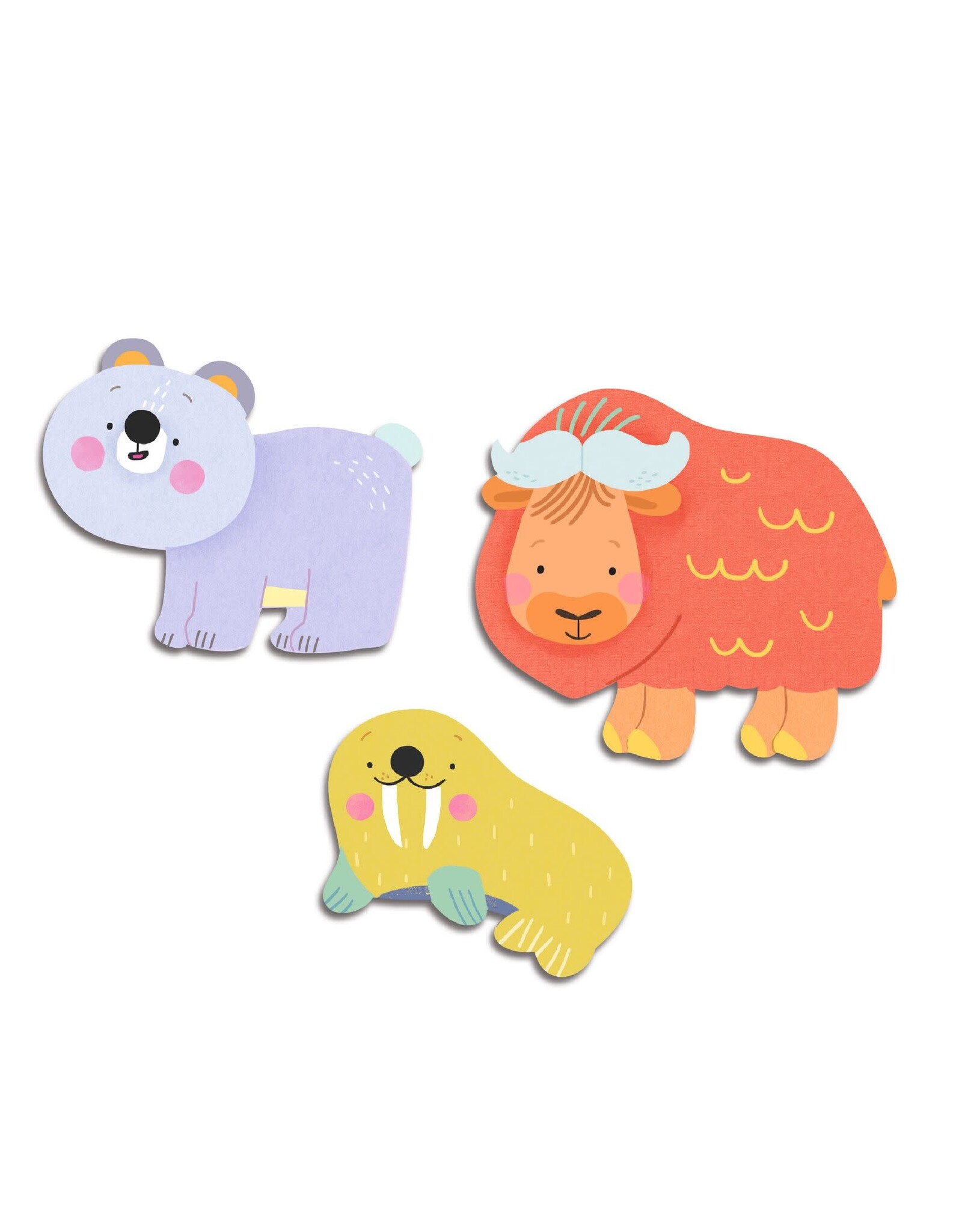 Djeco Ice Field Animal Stickers