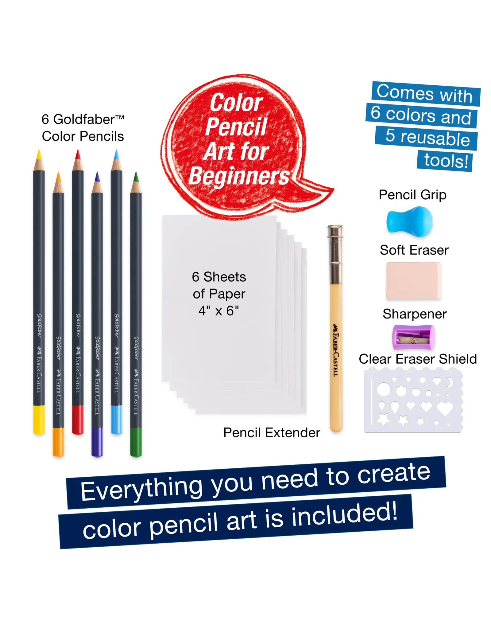 Creativity for Kids Goldfaber Color Pencil Art Set