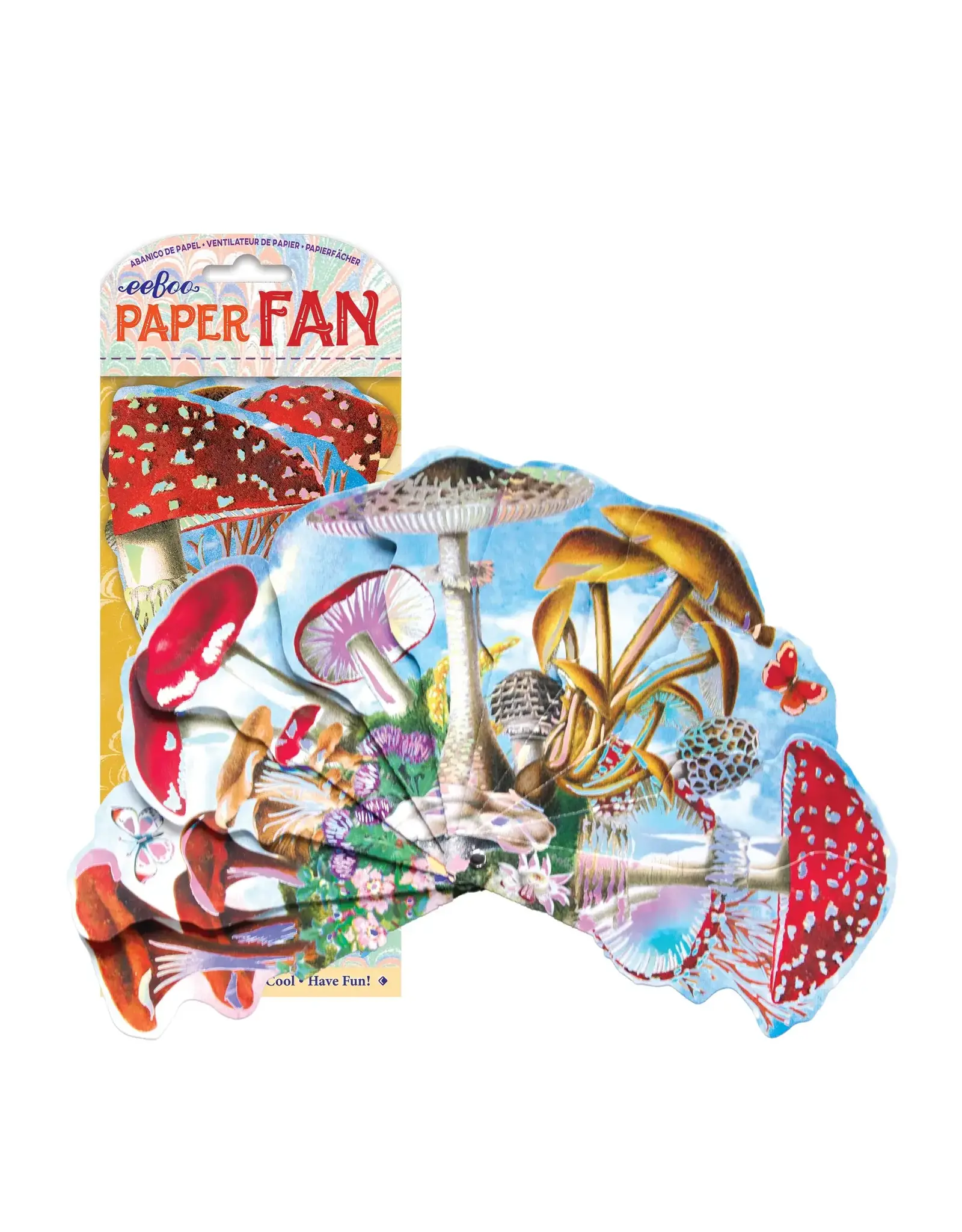 eeBoo Artist Paper Fan Mushroom