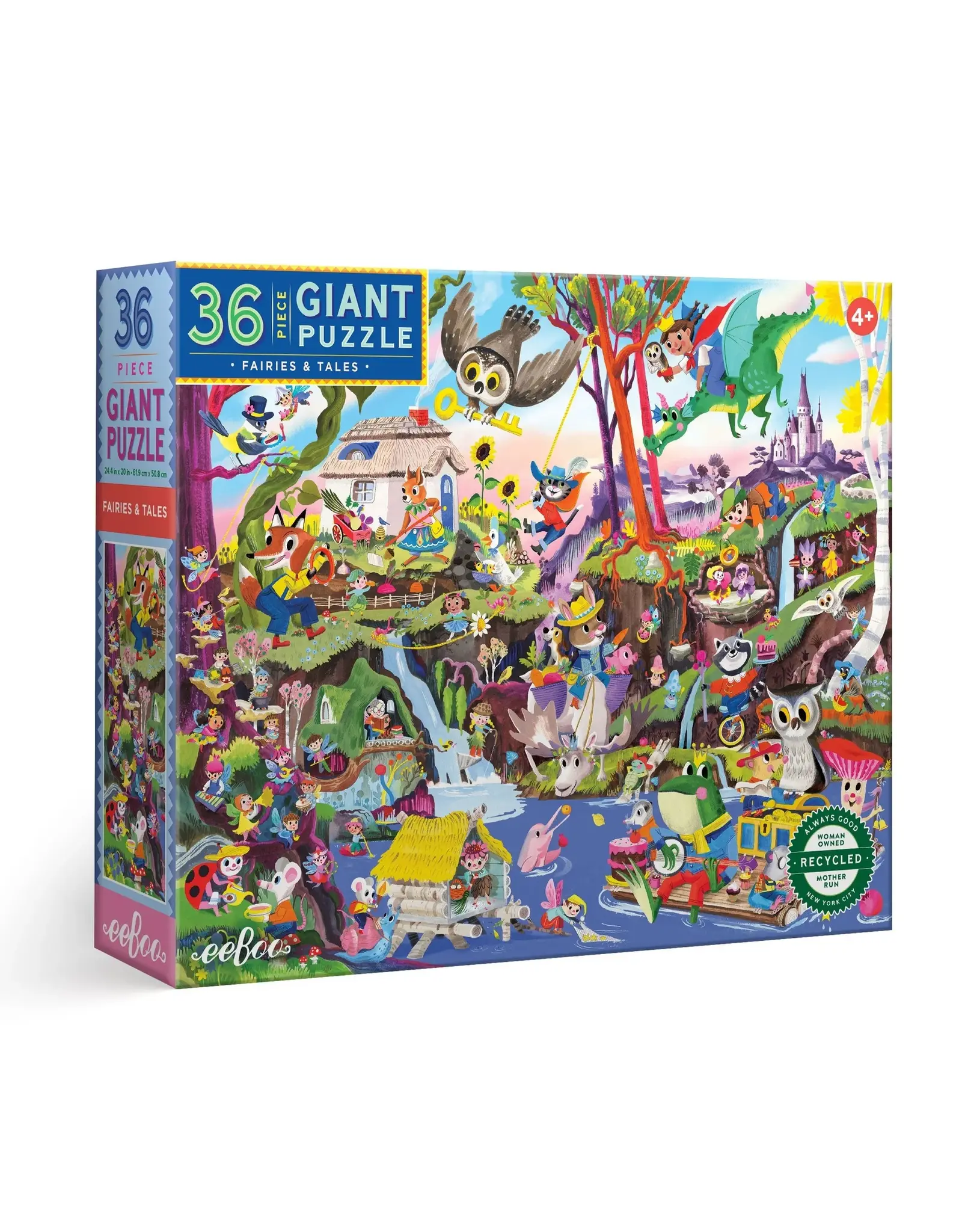 eeBoo Fairies & Tales 36 Giant Puzzle