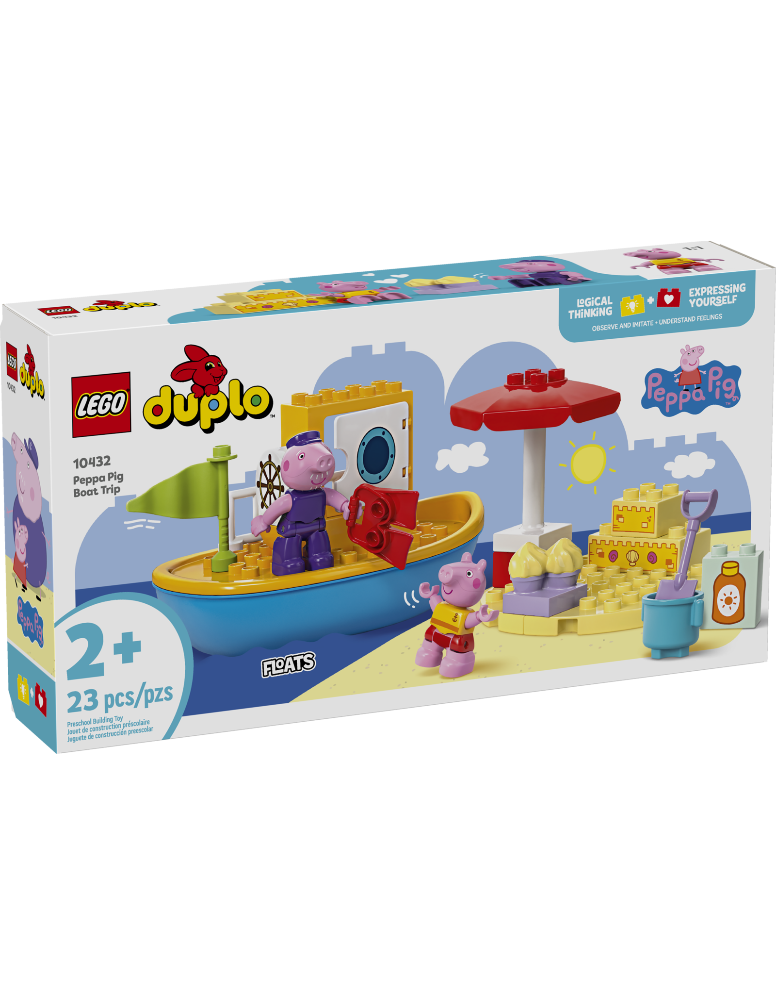 DUPLO Peppa Pig 10432 Peppa Pig Boat Trip The Swag Sisters Toy Store