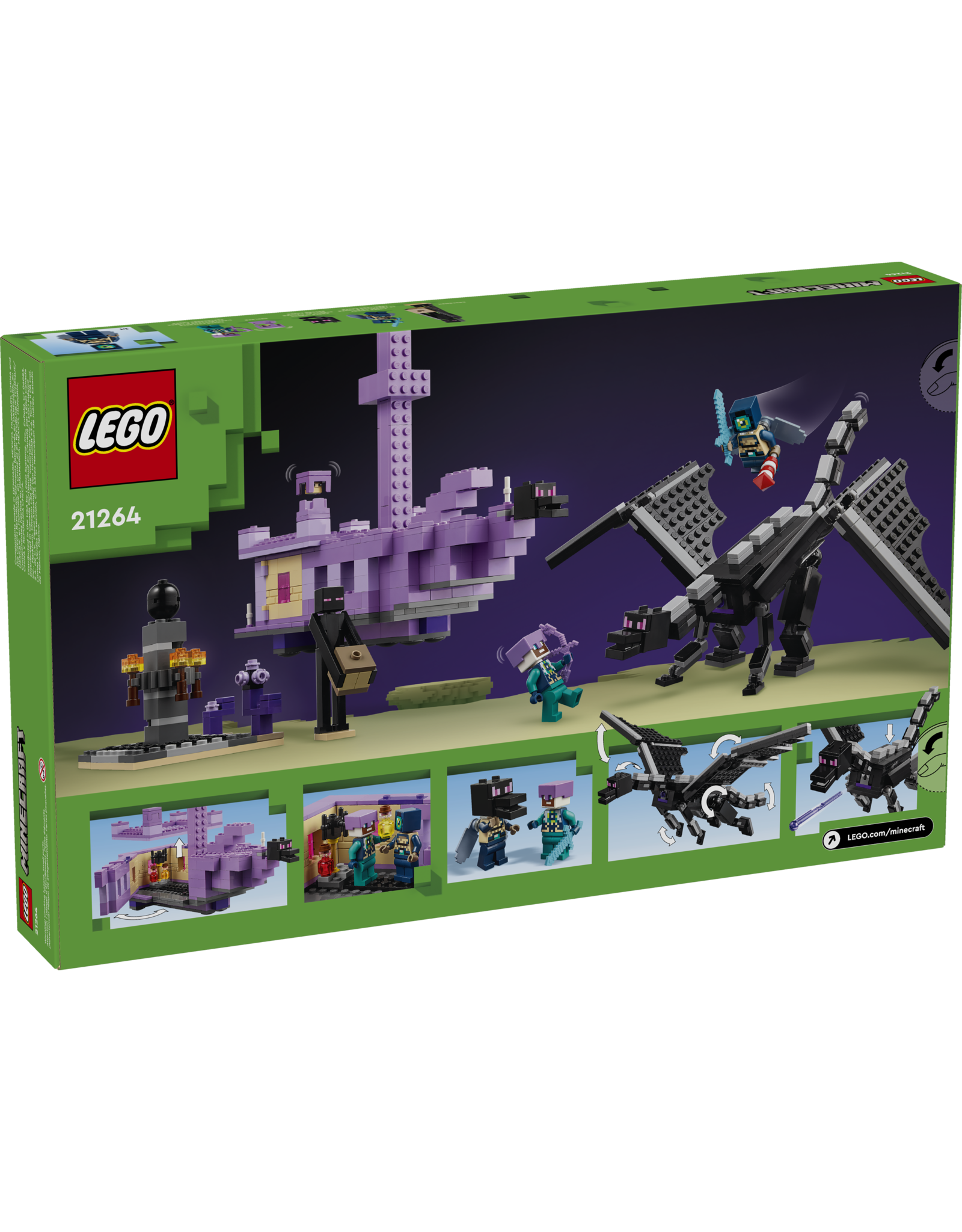 LEGO Minecraft 21264 The Ender Dragon and End Ship