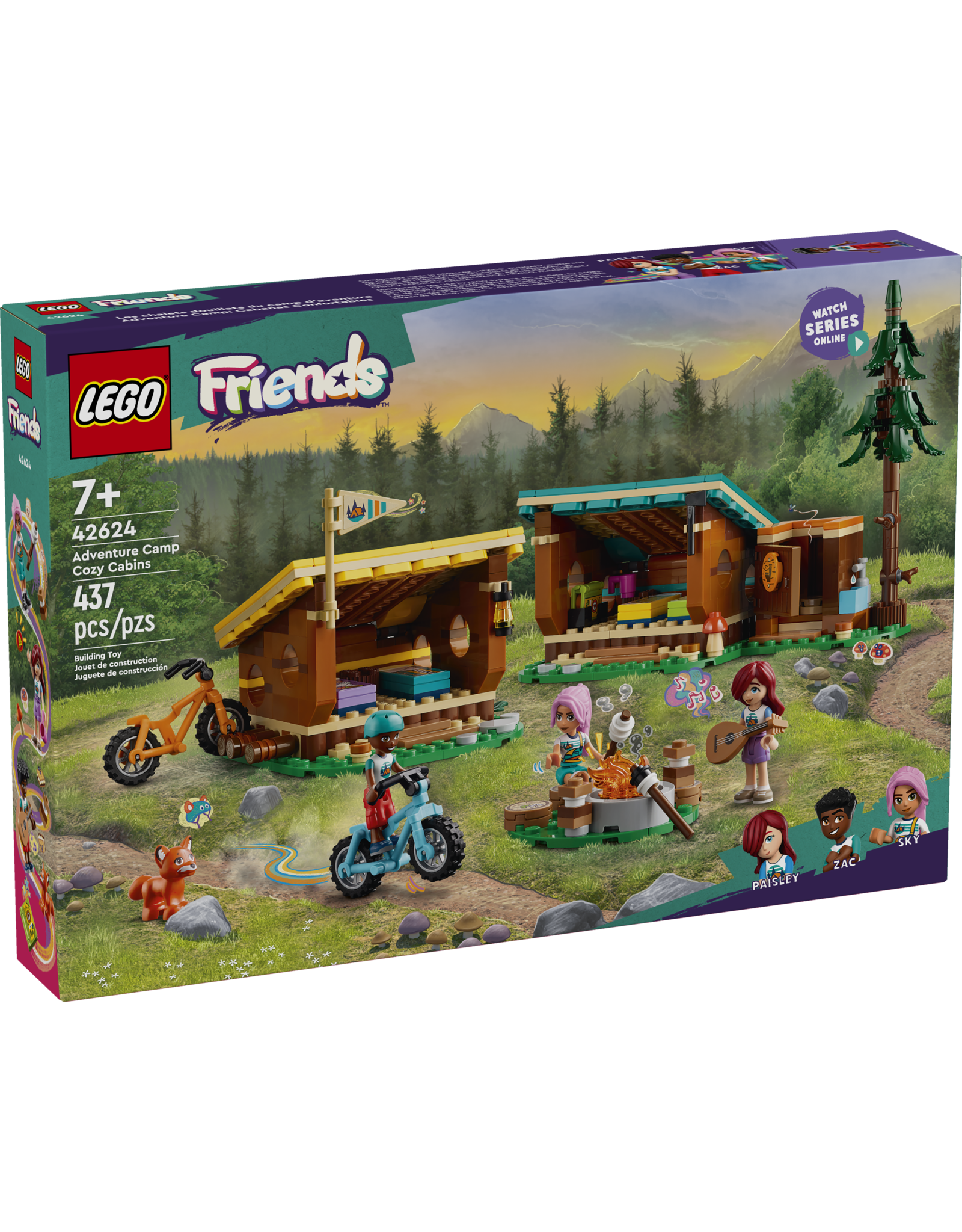 LEGO Friends 42624 Adventure Camp Cozy Cabins