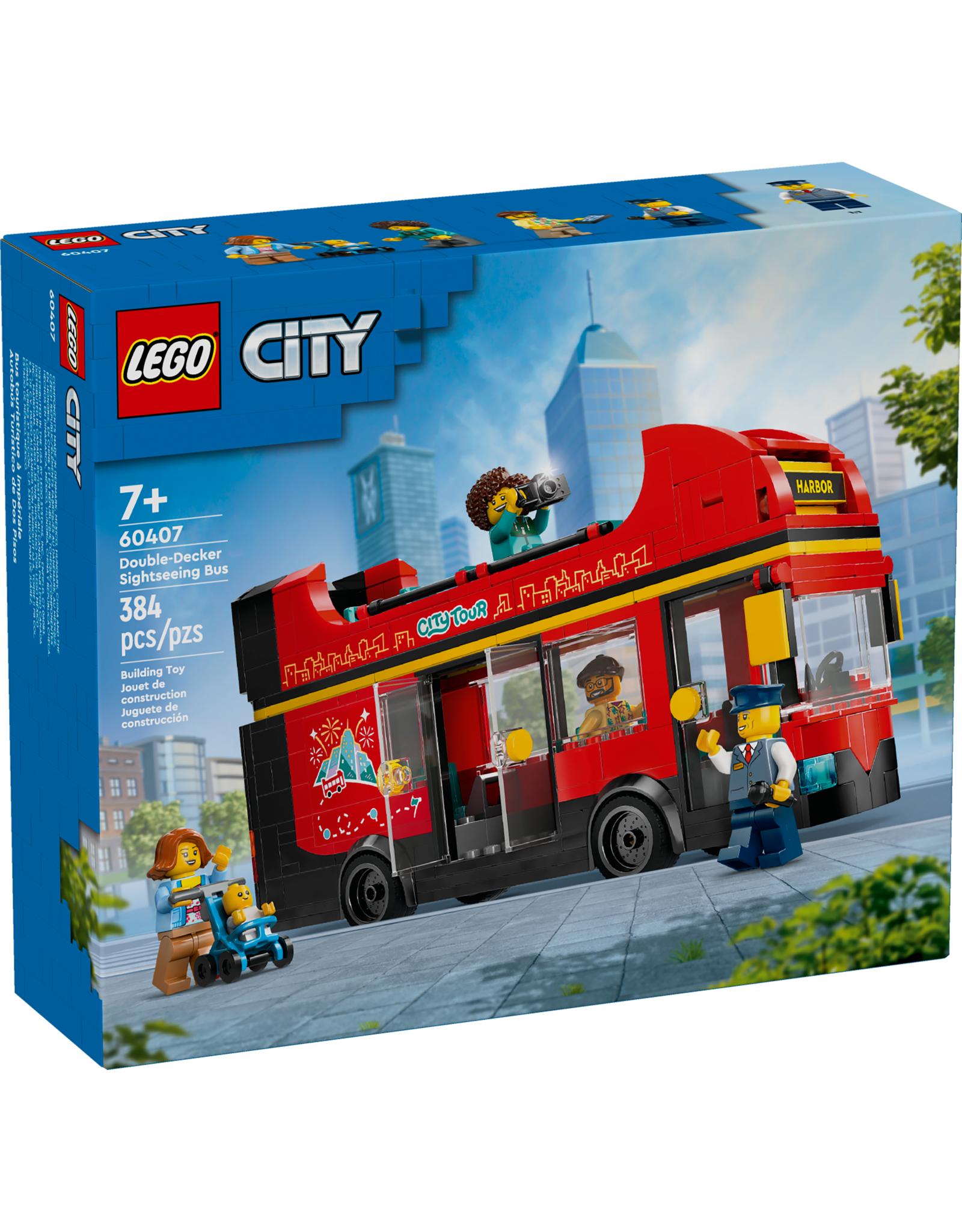 LEGO City 60407 Red Double-Decker Sightseeing Bus