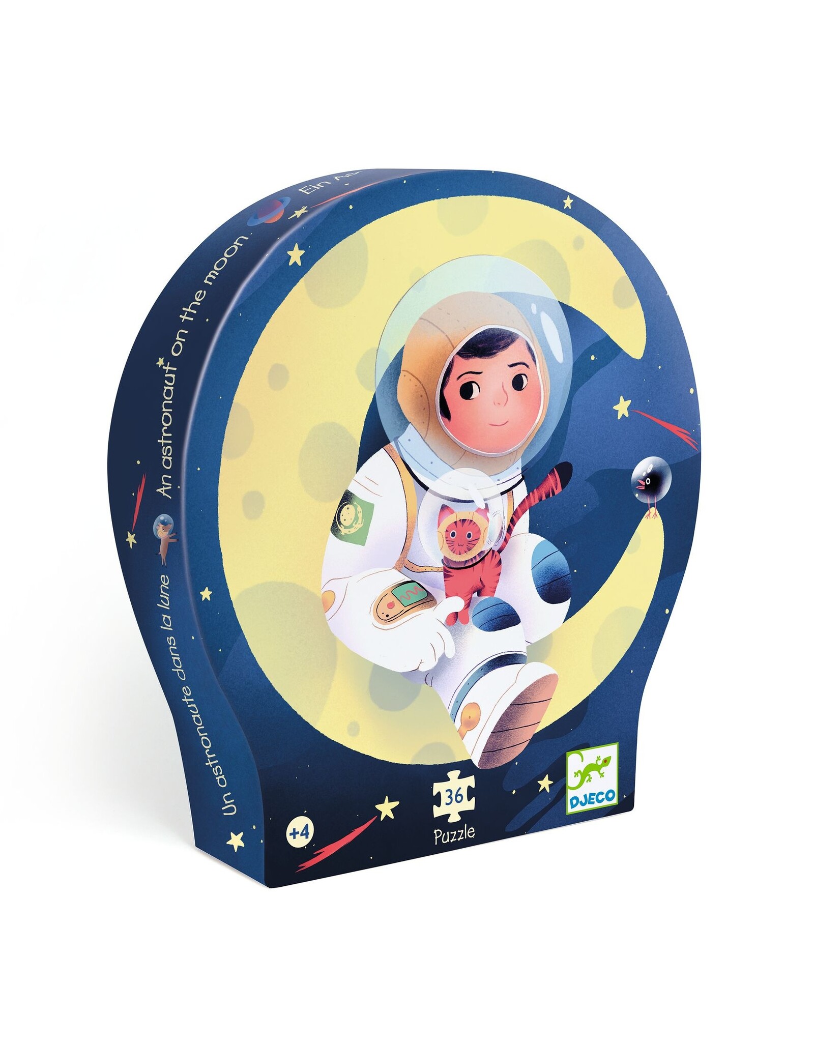 Djeco An Astronaut On the Moon 36 pcs  Silhouette Puzzle