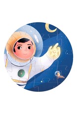 Djeco An Astronaut On the Moon 36 pcs  Silhouette Puzzle
