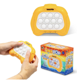 One For Fun Time Pop Light Up Push Popper Game Orange