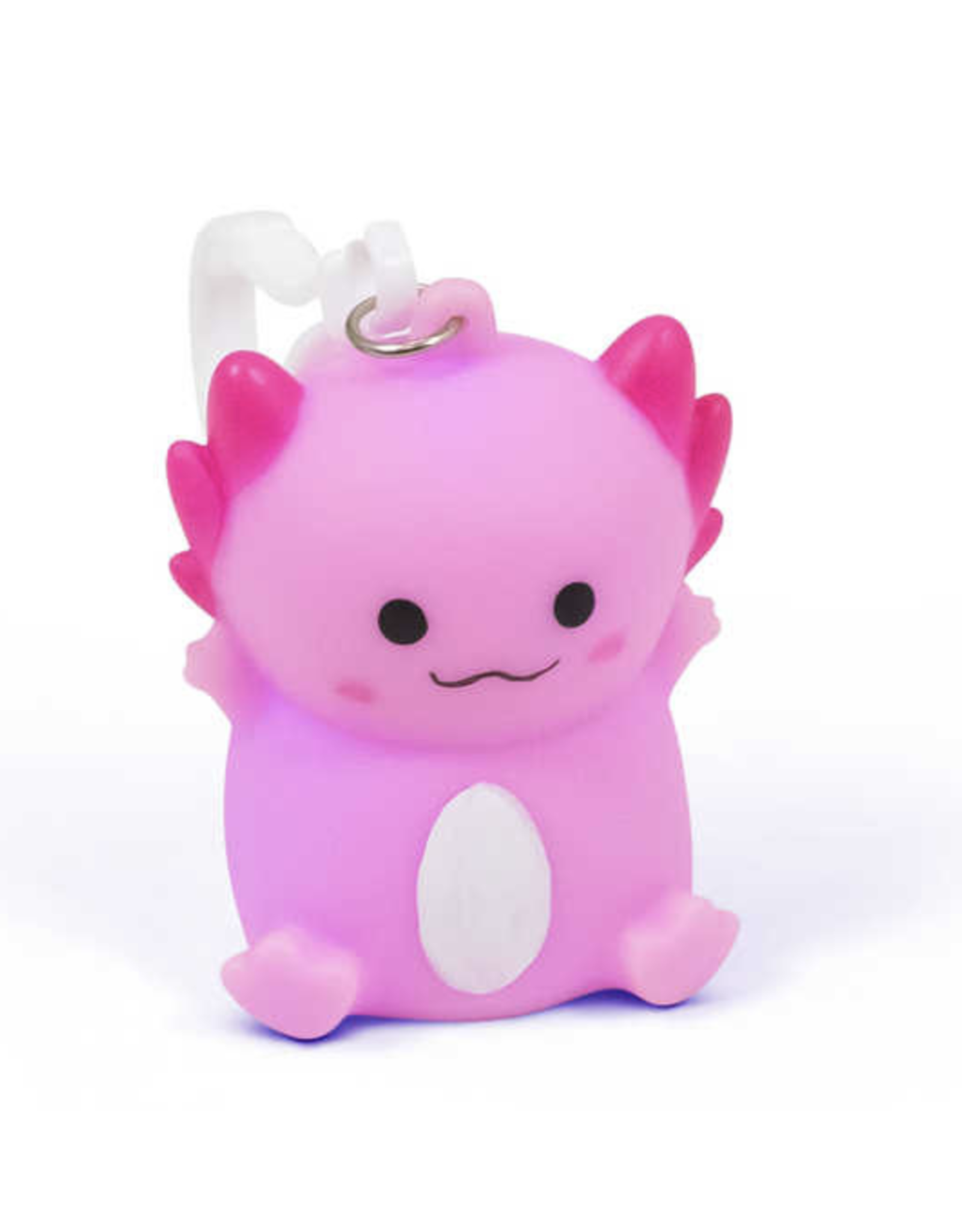 One For Fun Axolotl Light Up Keychain