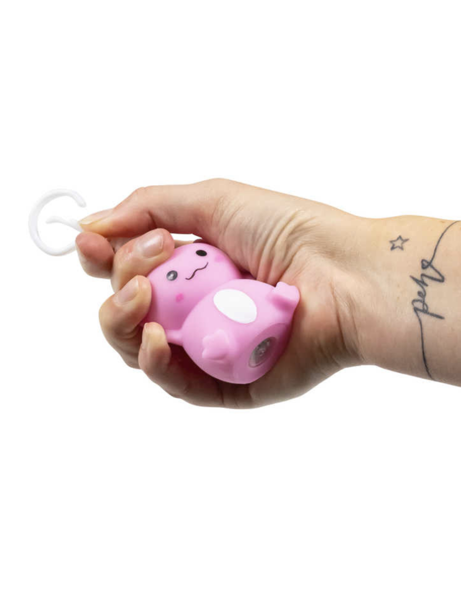 One For Fun Axolotl Light Up Keychain