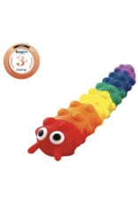 One For Fun Light Up Suction Push Popper Rainbow Caterpillar
