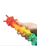 One For Fun Light Up Suction Push Popper Rainbow Caterpillar