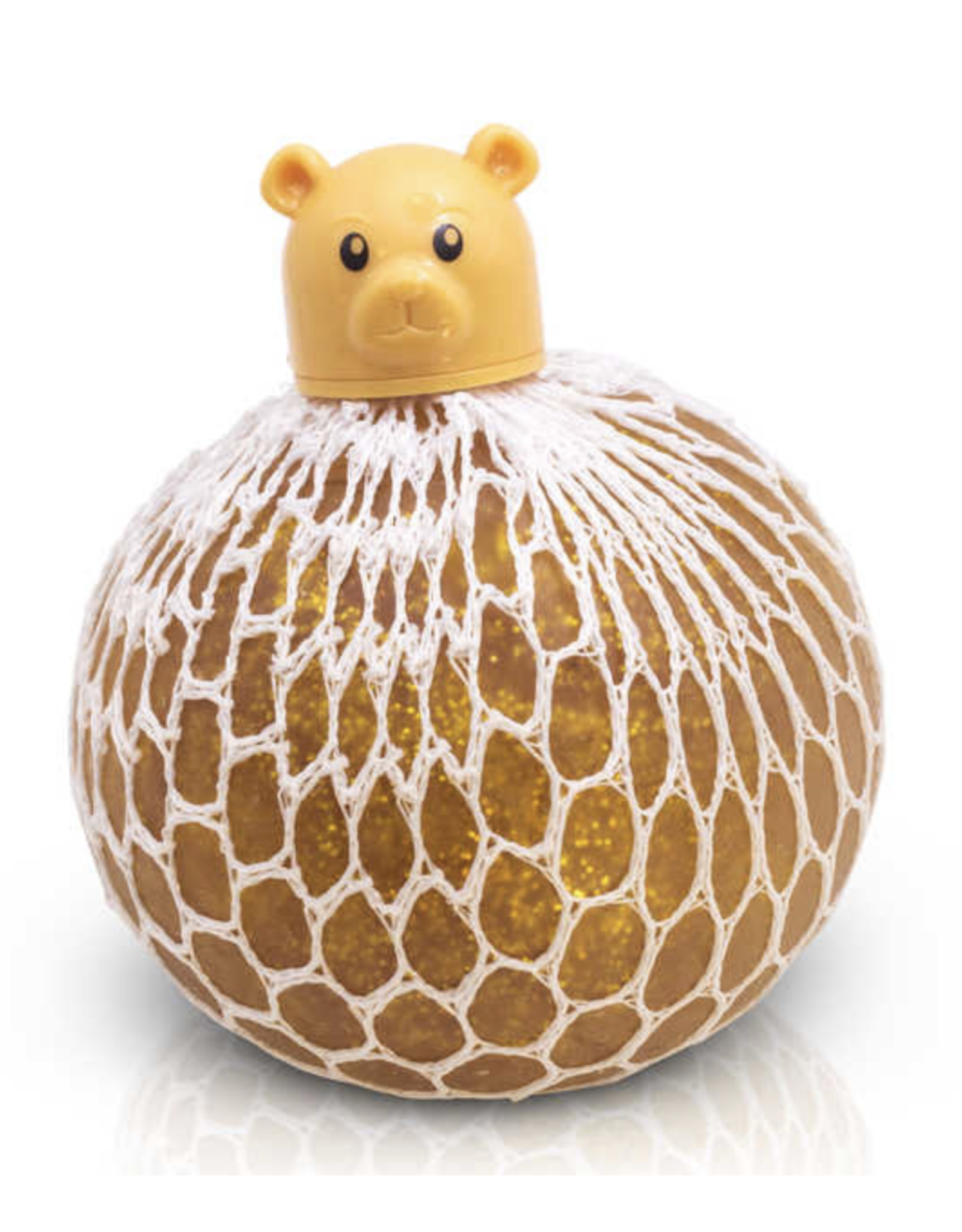 One For Fun Squishy Mesh Pet - Gold Bear