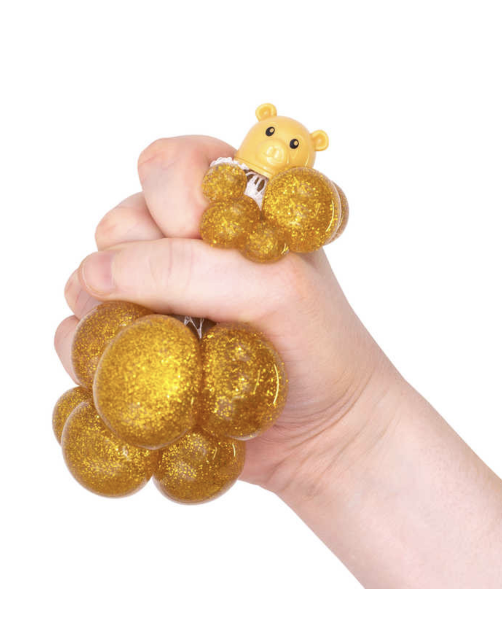 One For Fun Squishy Mesh Pet - Gold Bear