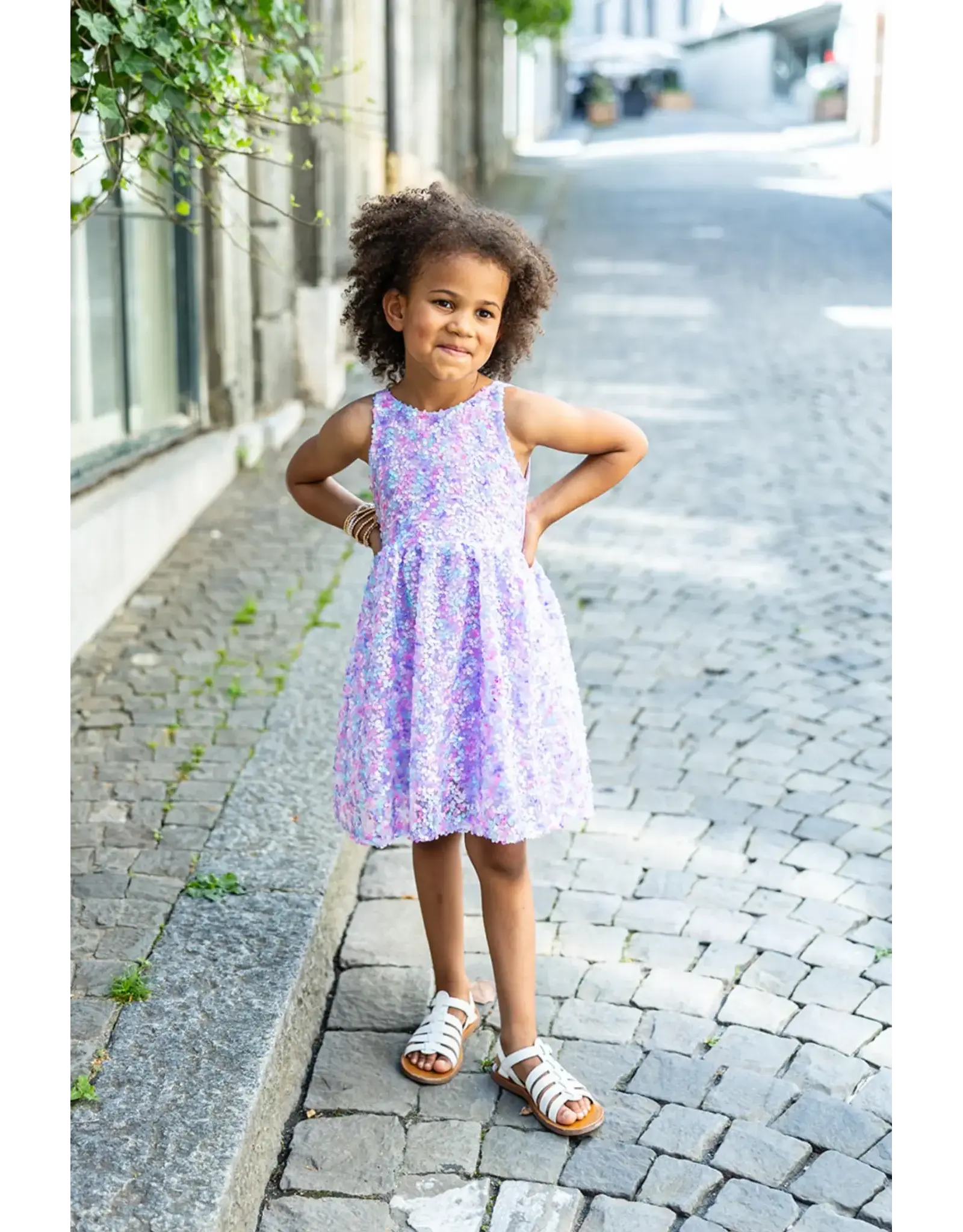 Great Pretenders Purple Party Sequins Dress Size 3-4