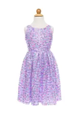 Great Pretenders Purple Party Sequins Dress Size 3-4