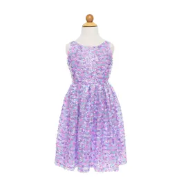Great Pretenders Purple Party Sequins Dress Size 3-4