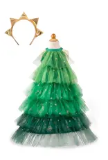 Great Pretenders Christmas Tree Dress with Headpiece Size 5-6