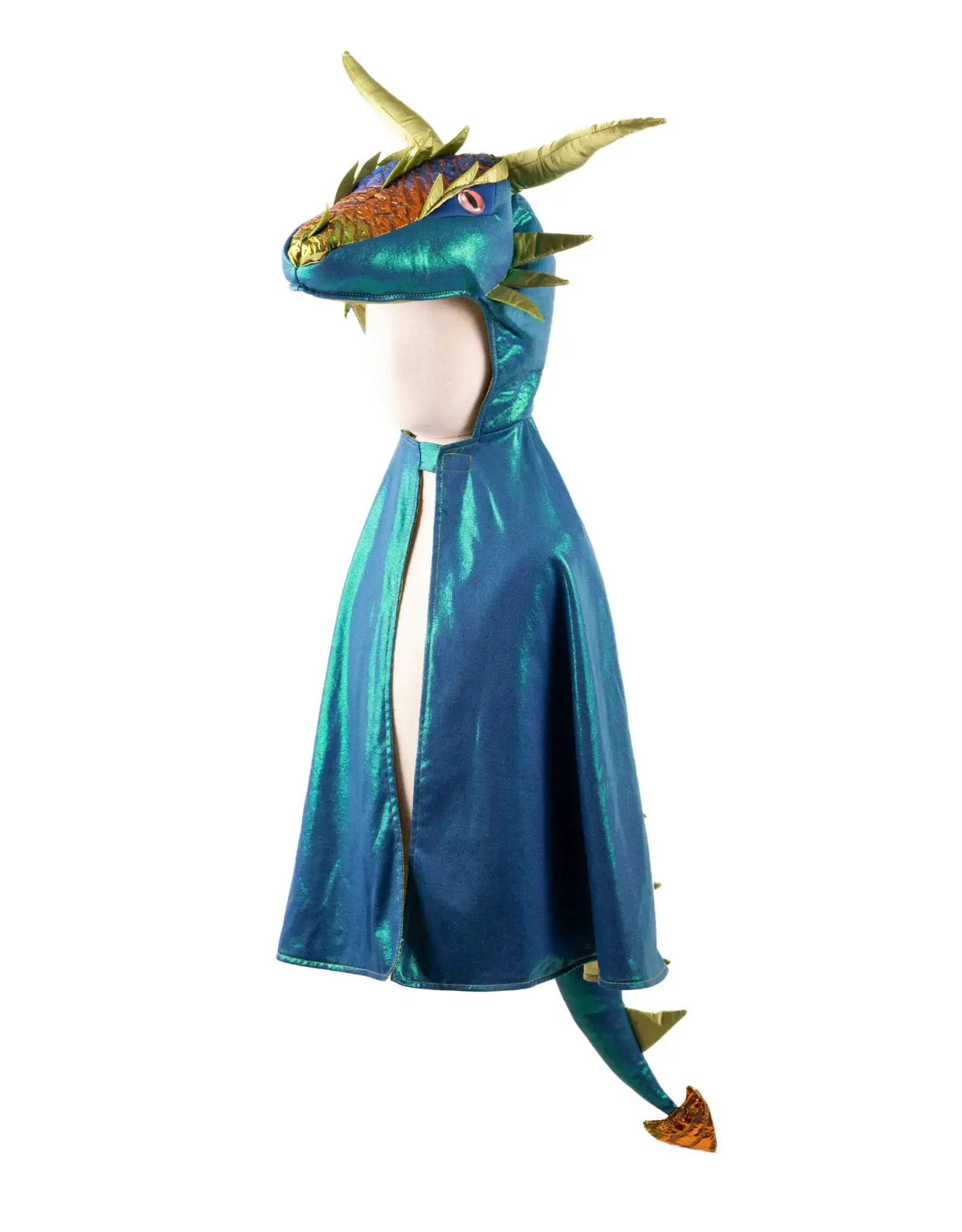 Great Pretenders Emerald The Metallic Dragon Cape Size 5-6