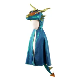 Great Pretenders Emerald The Metallic Dragon Cape Size 5-6