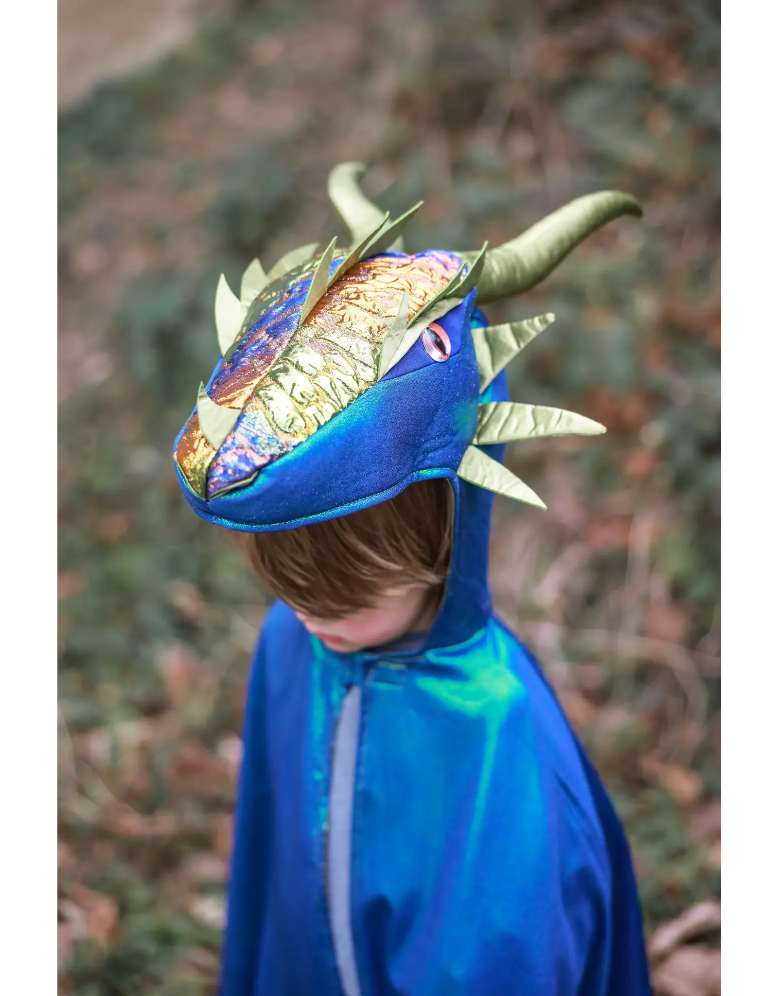 Great Pretenders Emerald The Metallic Dragon Cape Size 5-6