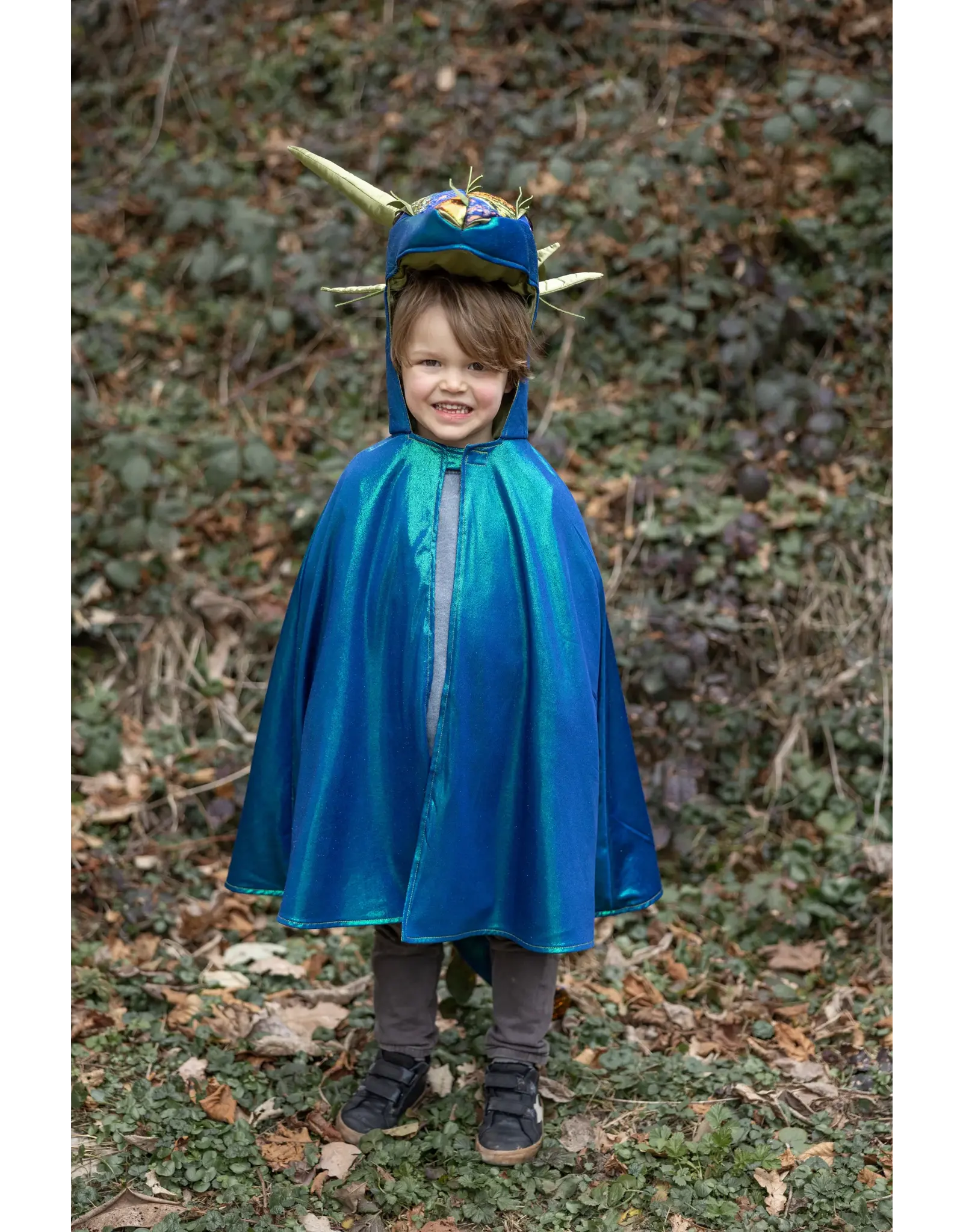 Great Pretenders Emerald The Metallic Dragon Cape Size 5-6