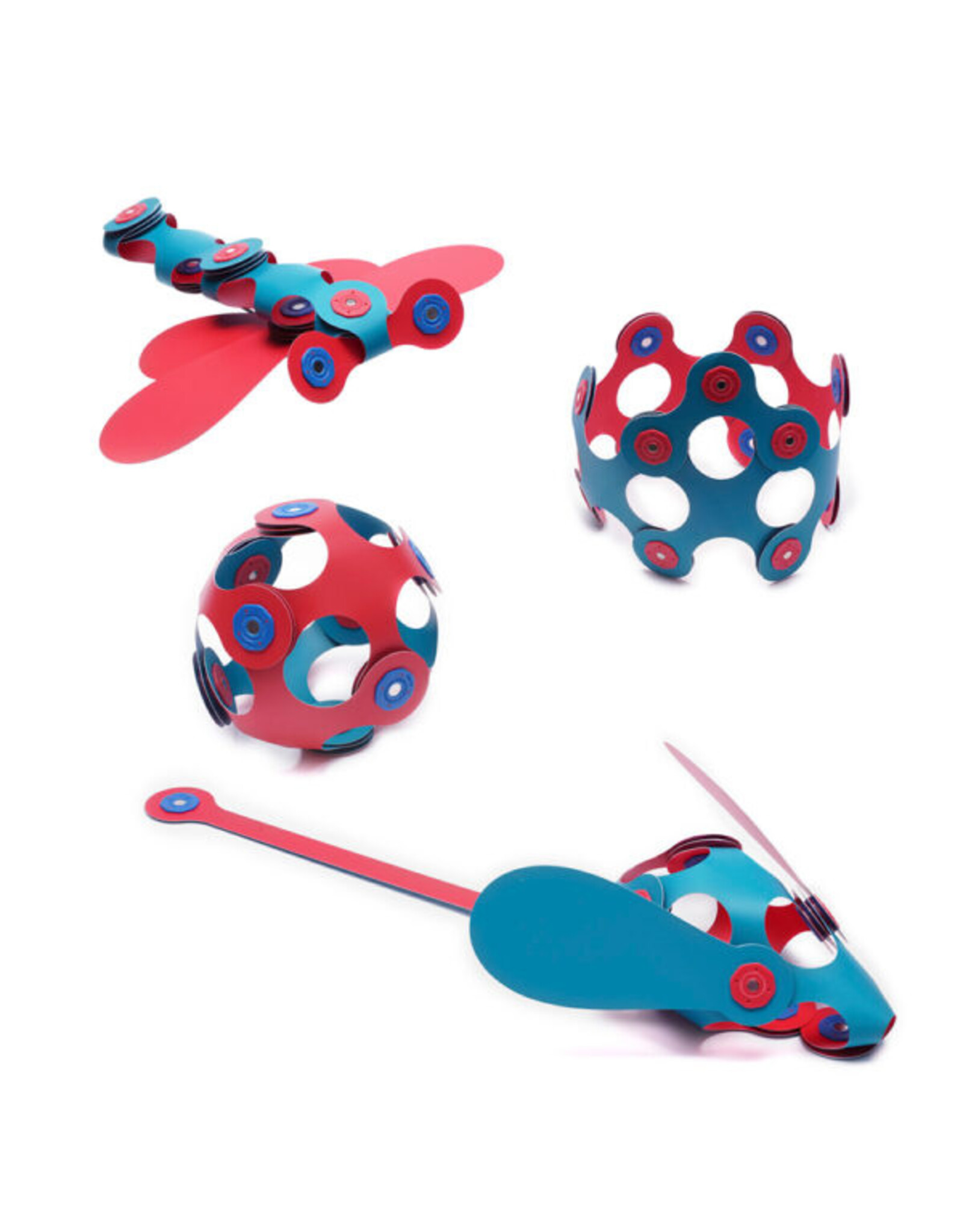 Clixo Clixo Itsy Pack - Flamingo/Turquoise (18Pcs)