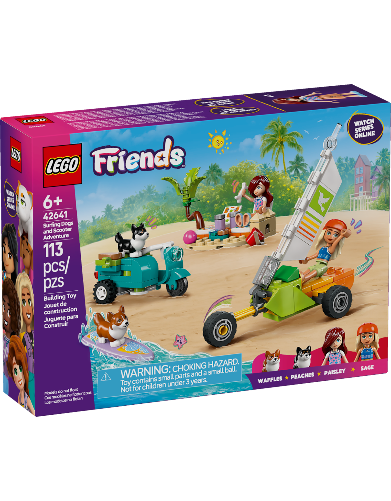 LEGO Friends 42641 Surfing Dogs and Scooter Adventure