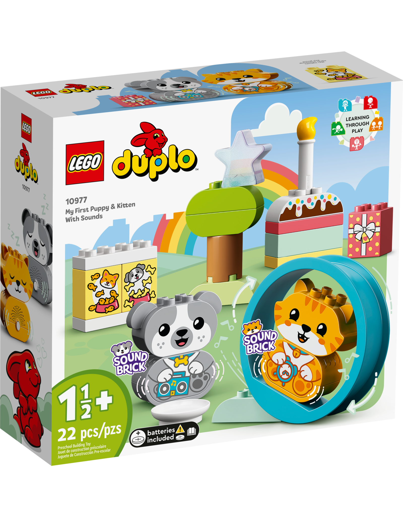 LEGO DUPLO My First 10977 My First Puppy & Kitten With Sounds