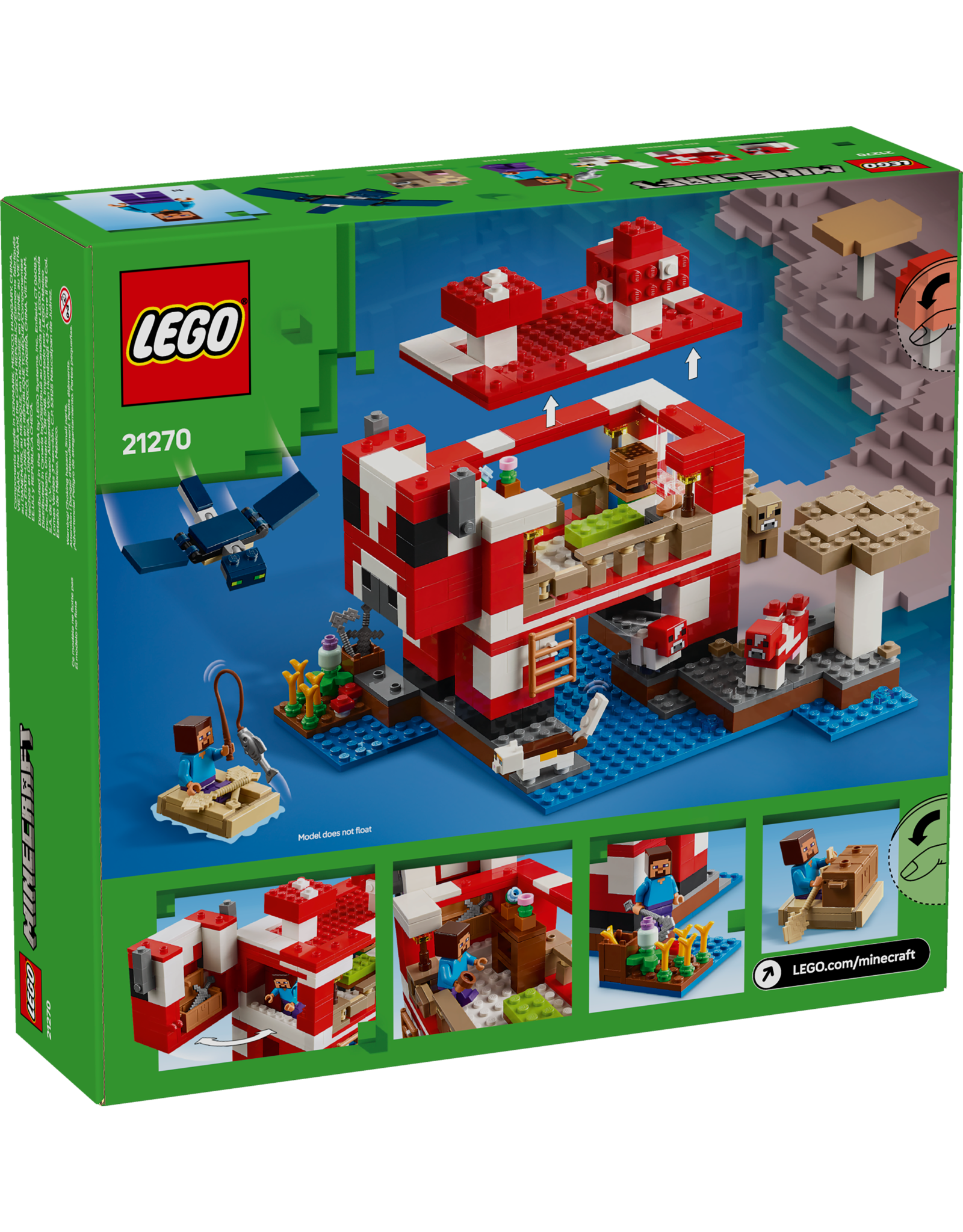LEGO Minecraft 21270 The Mooshroom House