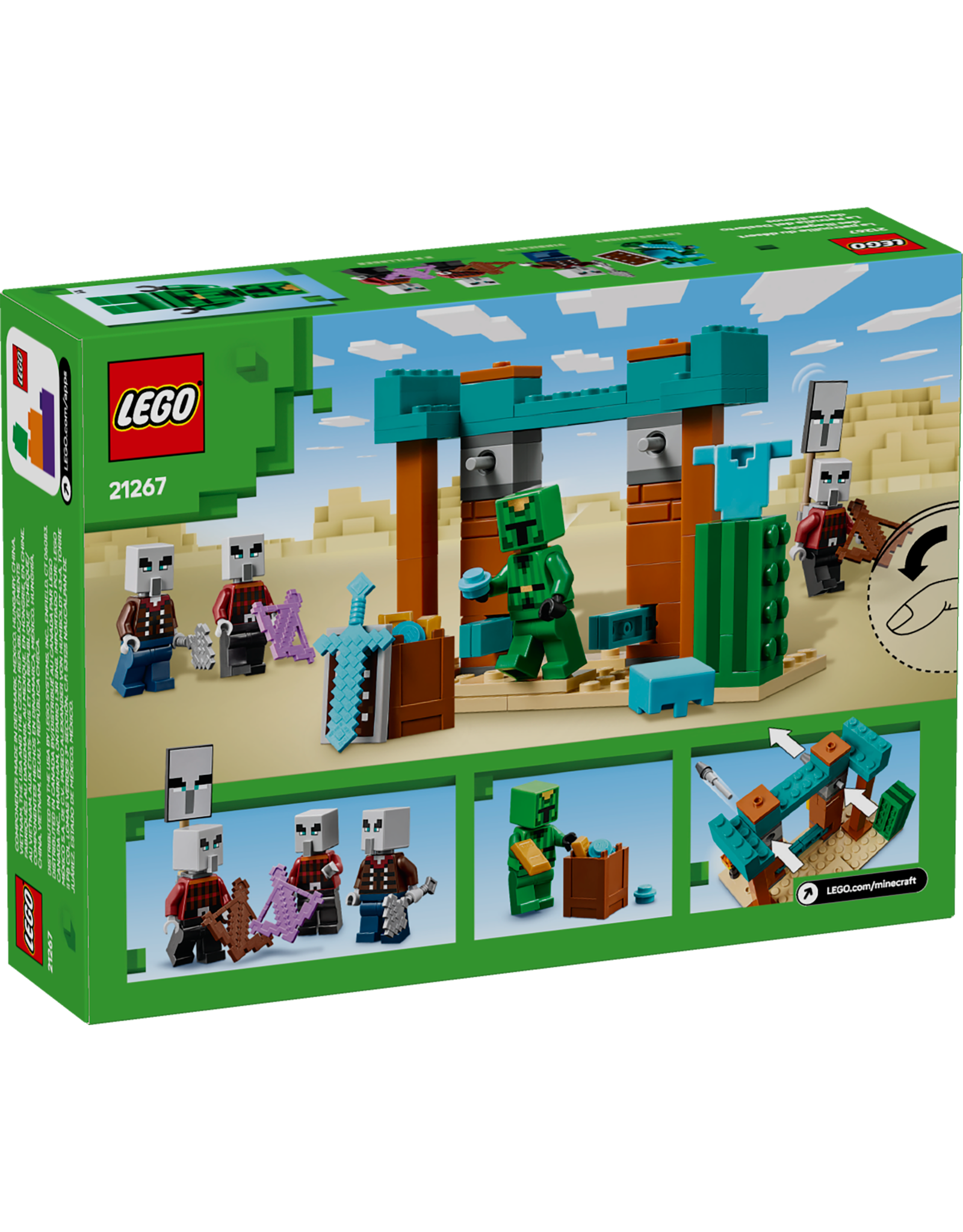 LEGO Minecraft 21267 The Illager Desert Patrol