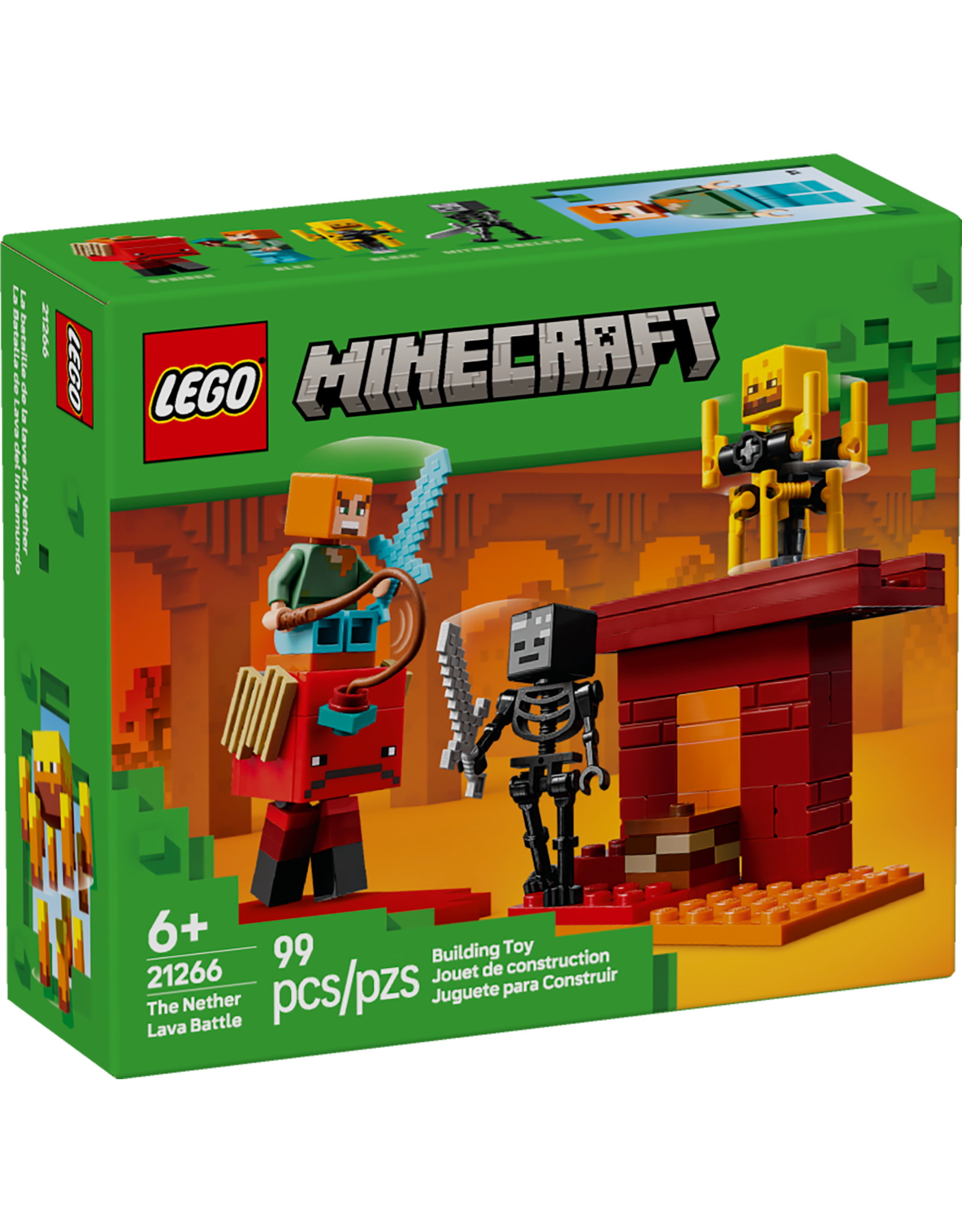 LEGO Minecraft 21266 The Nether Lava Battle