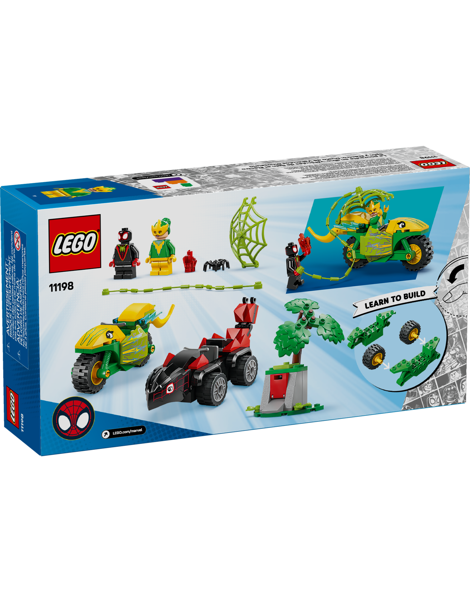 LEGO Super Heroes 11198 Spin and Electro Dinosaur Vehicle Chase