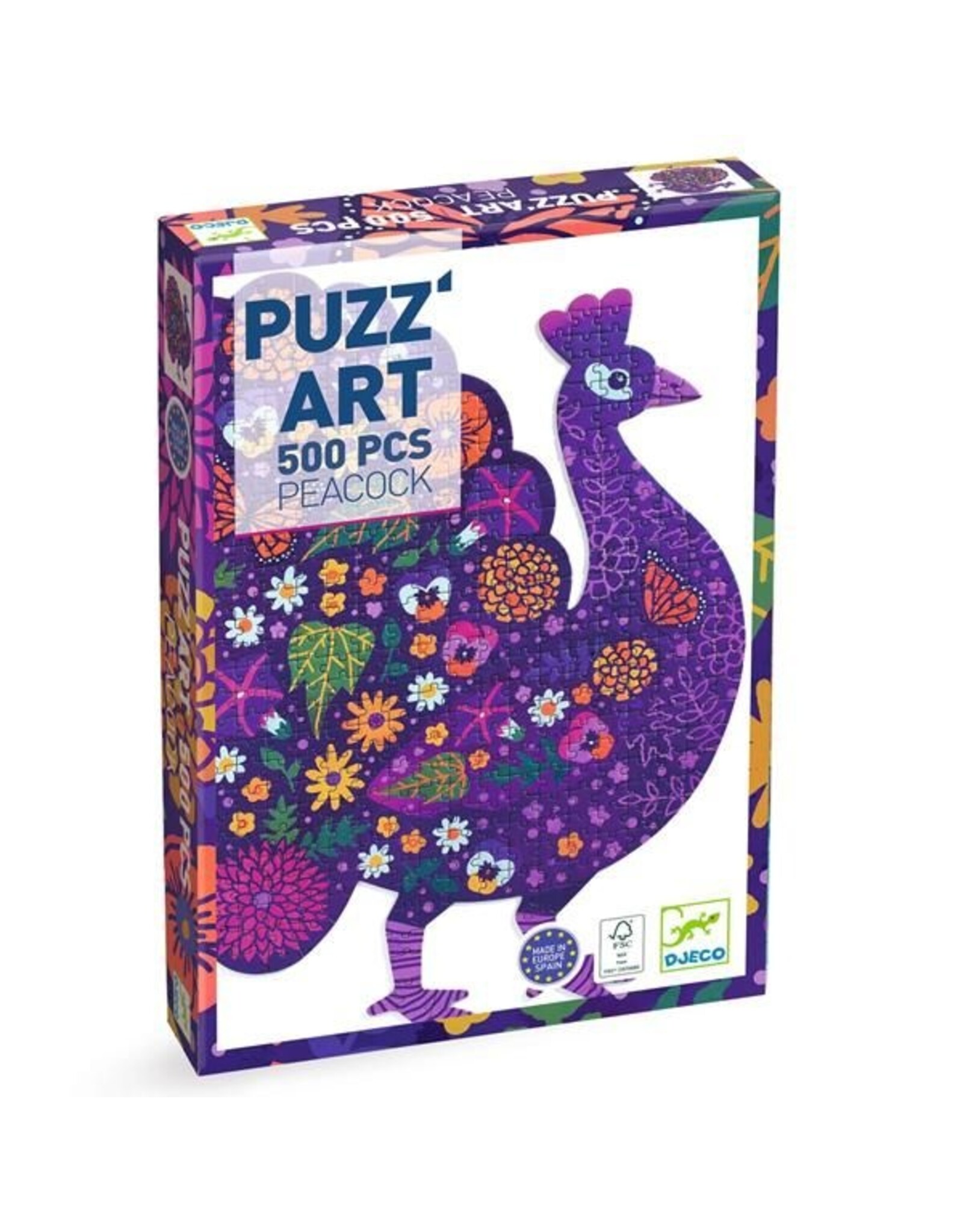 Djeco Puzz 'art  Peacock 500 pcs