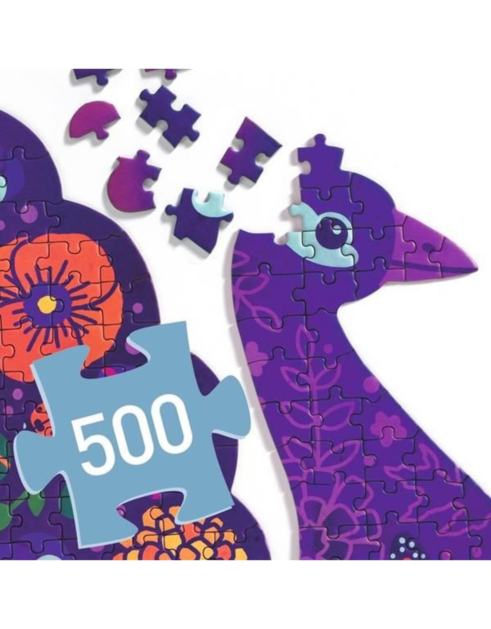 Djeco Puzz 'art  Peacock 500 pcs