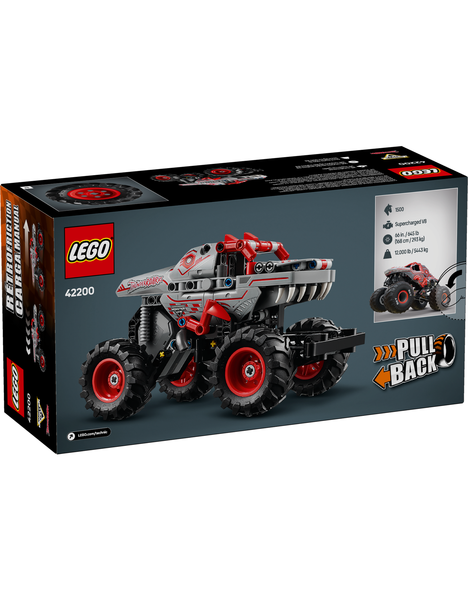 LEGO Technic 42200 Monster Jam ThunderROARus Pull-Back