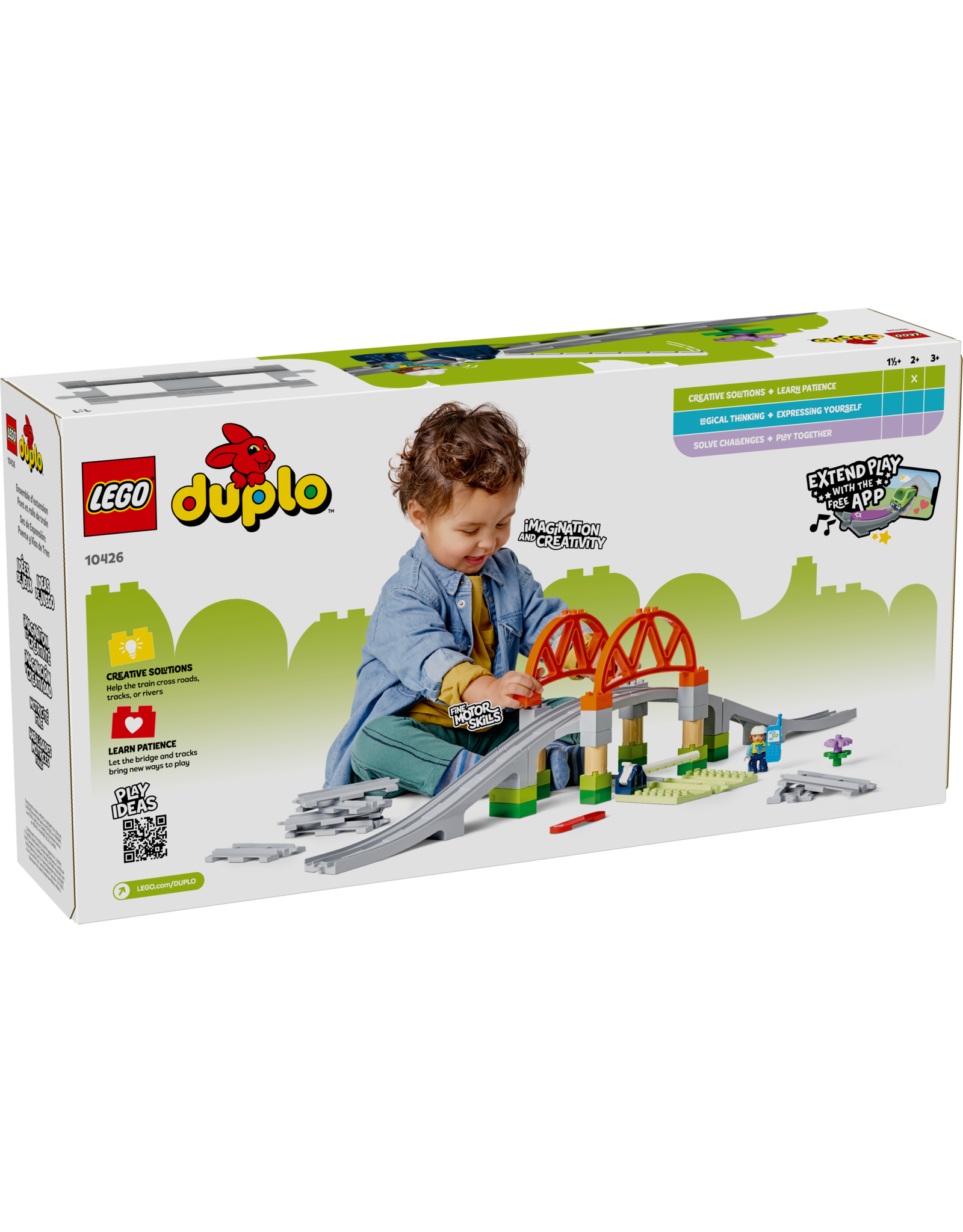 LEGO DUPLO Town 10426 Train Bridge and Tracks Expansion Set
