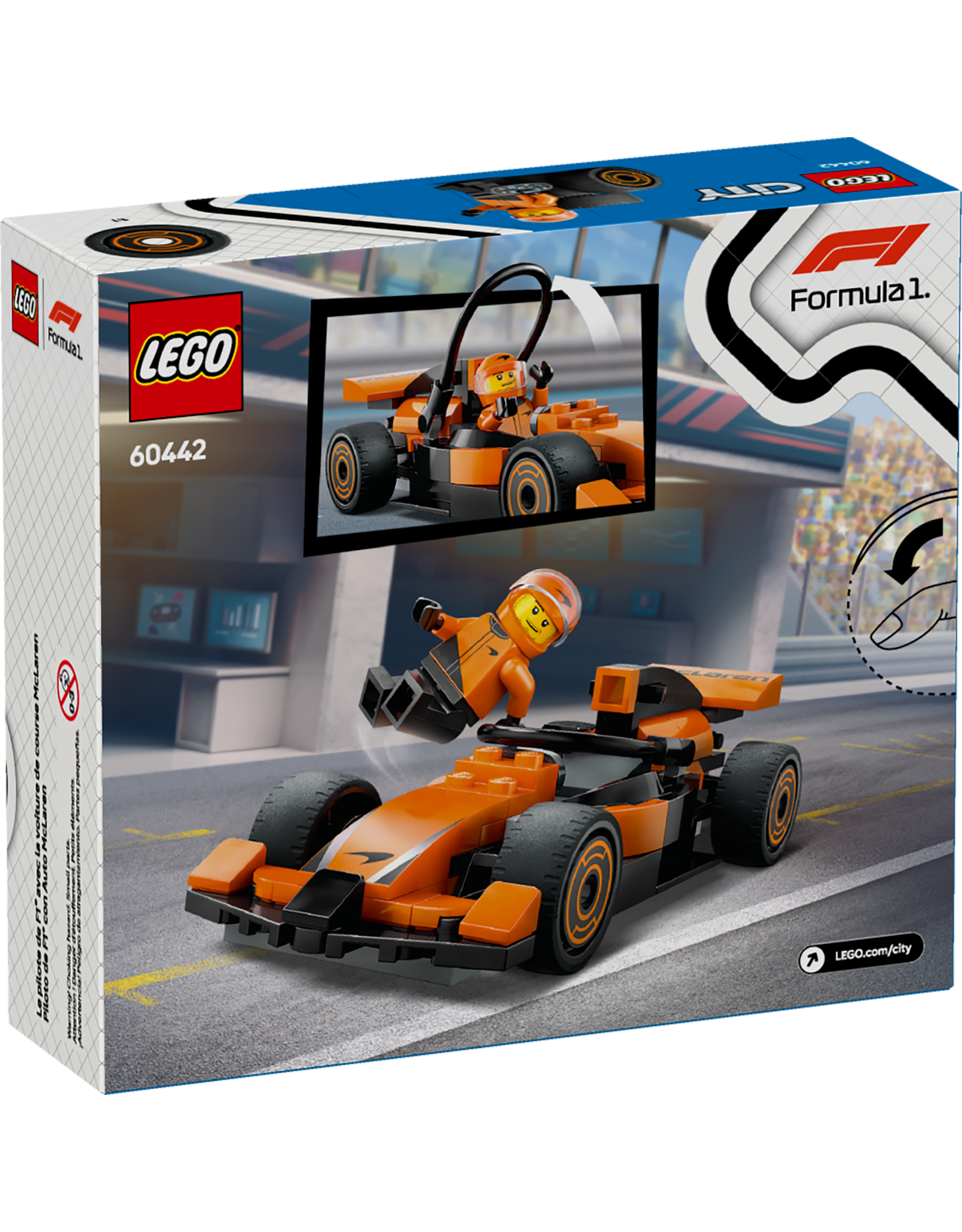 LEGO City Formula 1 60442 F1® Driver with McLaren Race Car