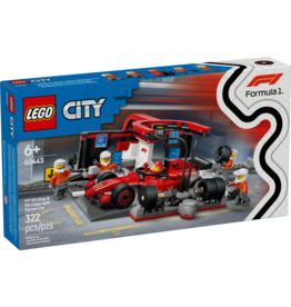 LEGO City Formula 1 60443 F1® Pit Stop & Pit Crew with Ferrari Car