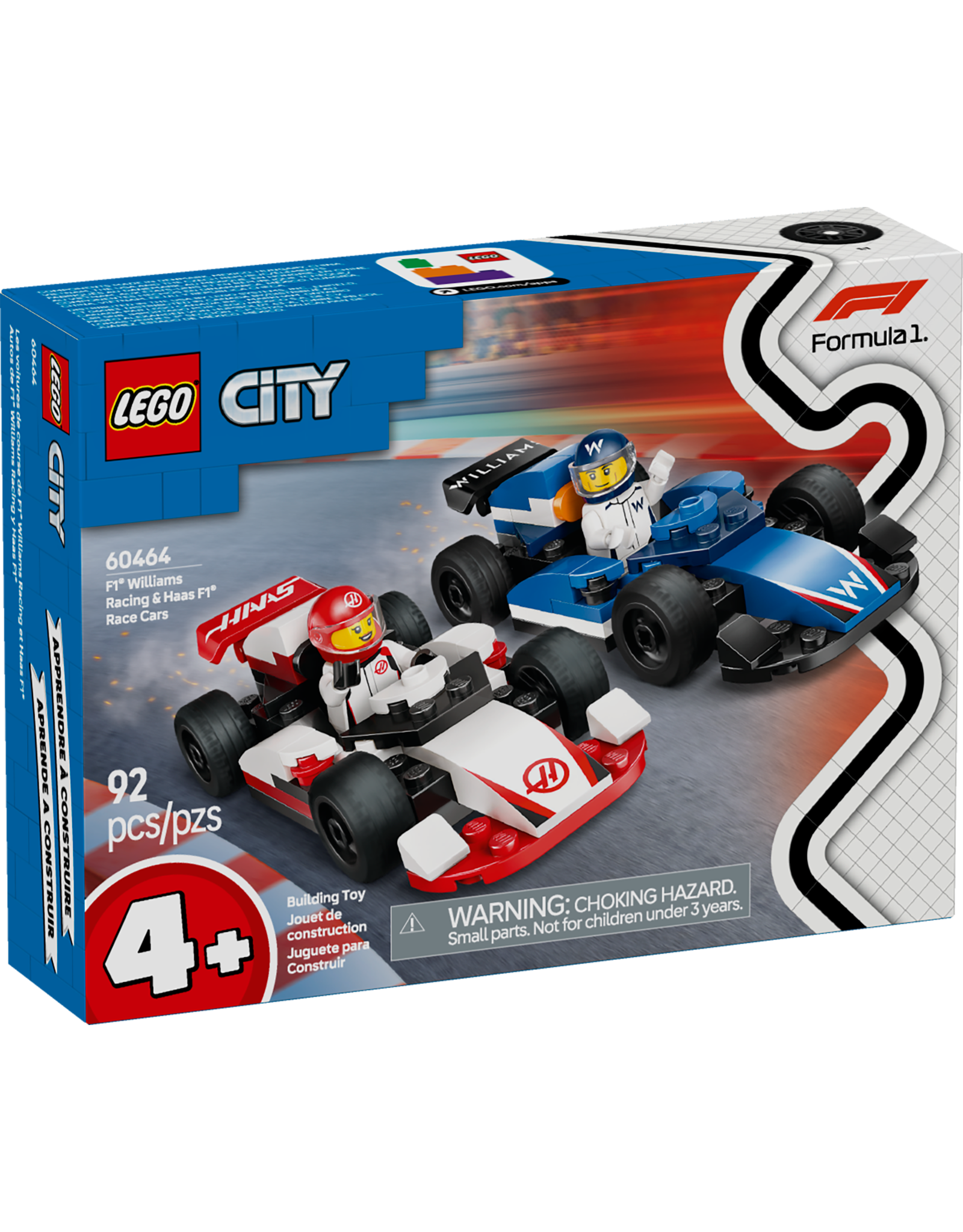 LEGO City 60464 F1® Williams Racing & Haas F1® Race Cars
