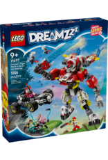LEGO Dreamzzz 71497 Cooper's Tiger Mech & Zero's Hot Rod Car