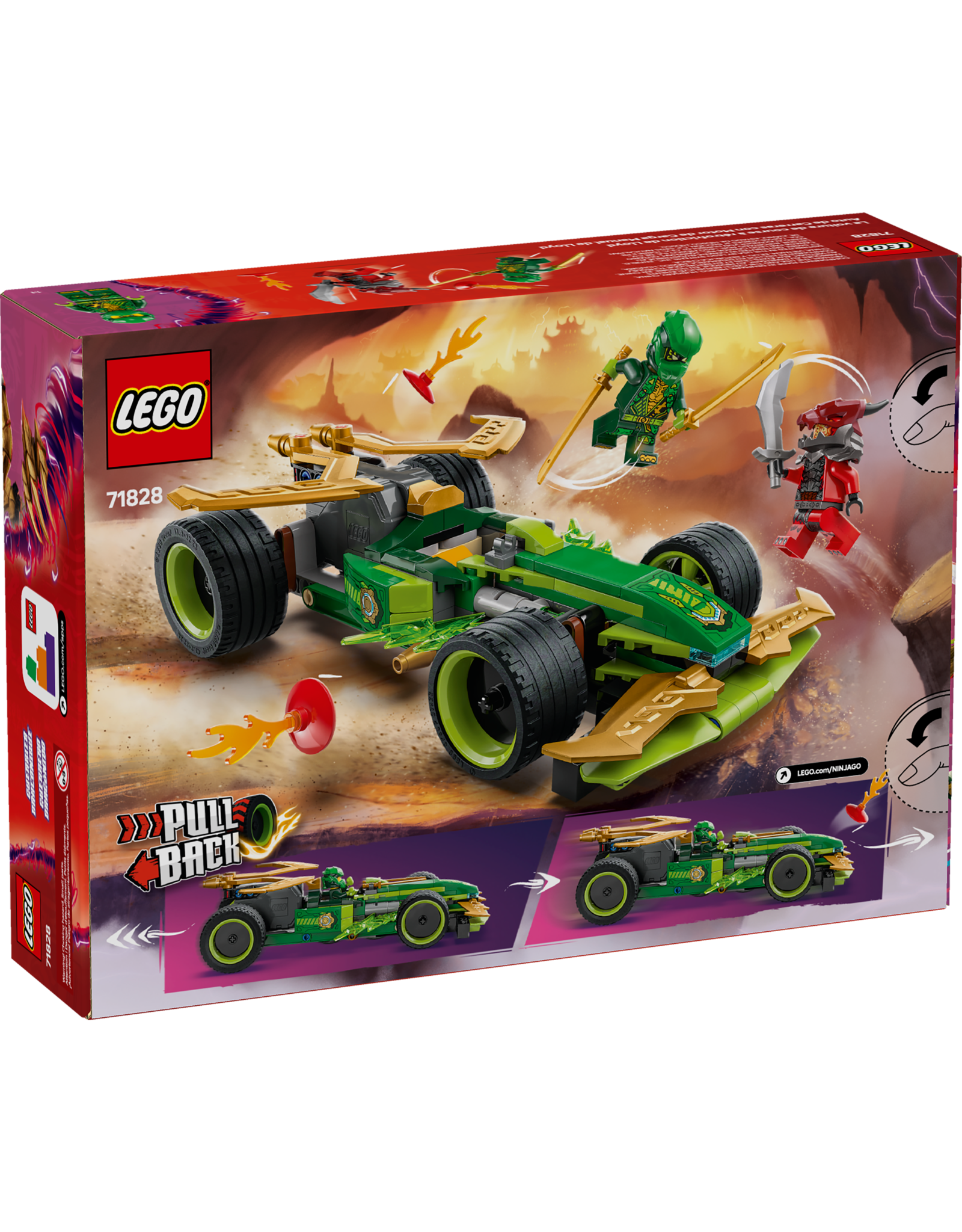 LEGO Ninjago 71828 Lloyd's Pull-Back Race Car