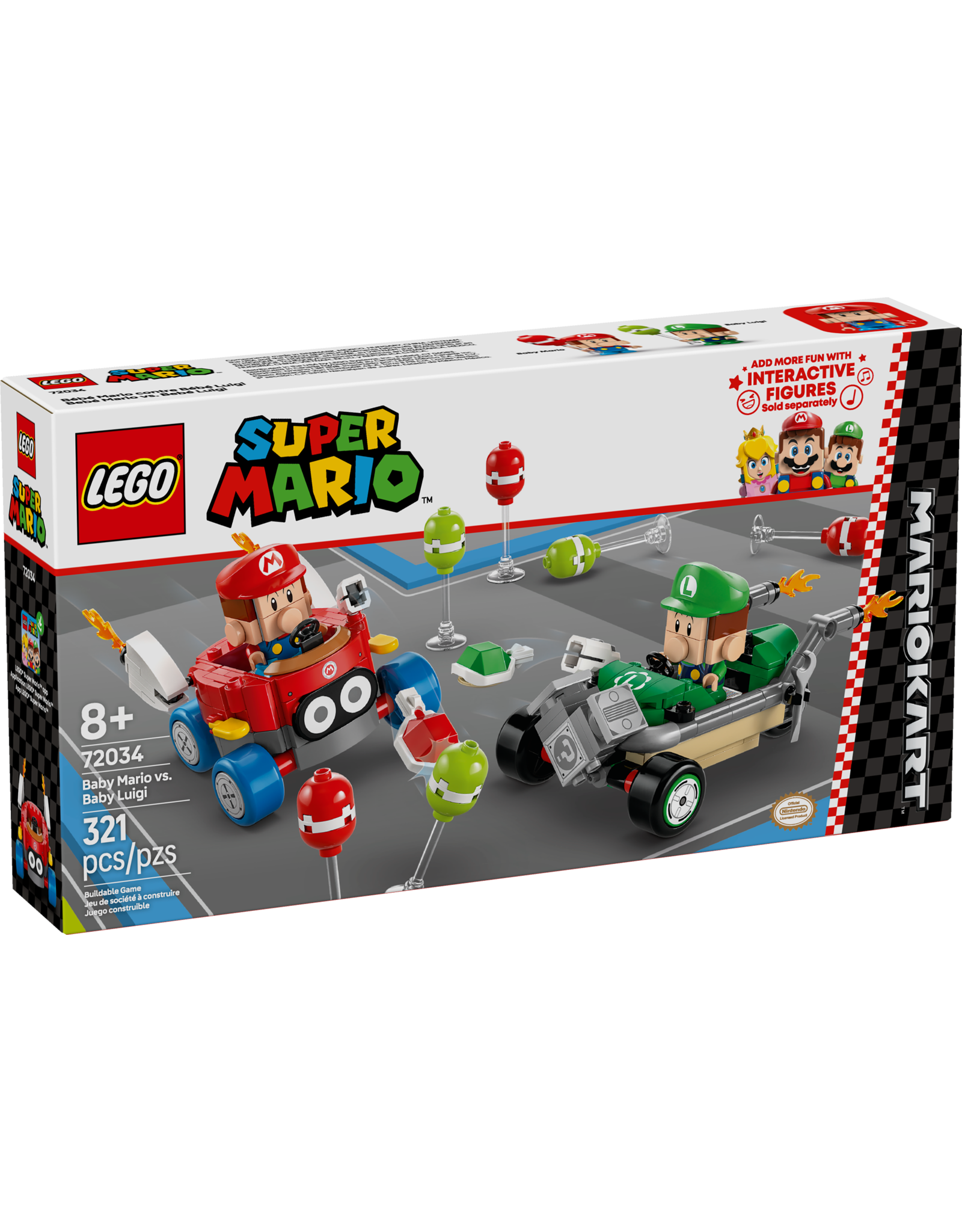 LEGO Super Mario 72034 Mario Kart™ – Baby Mario vs. Baby Luigi