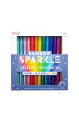 Ooly Rainbow Sparkle Glitter Markers - Set Of 15