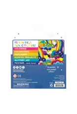 Ooly Rainbow Sparkle Glitter Markers - Set Of 15