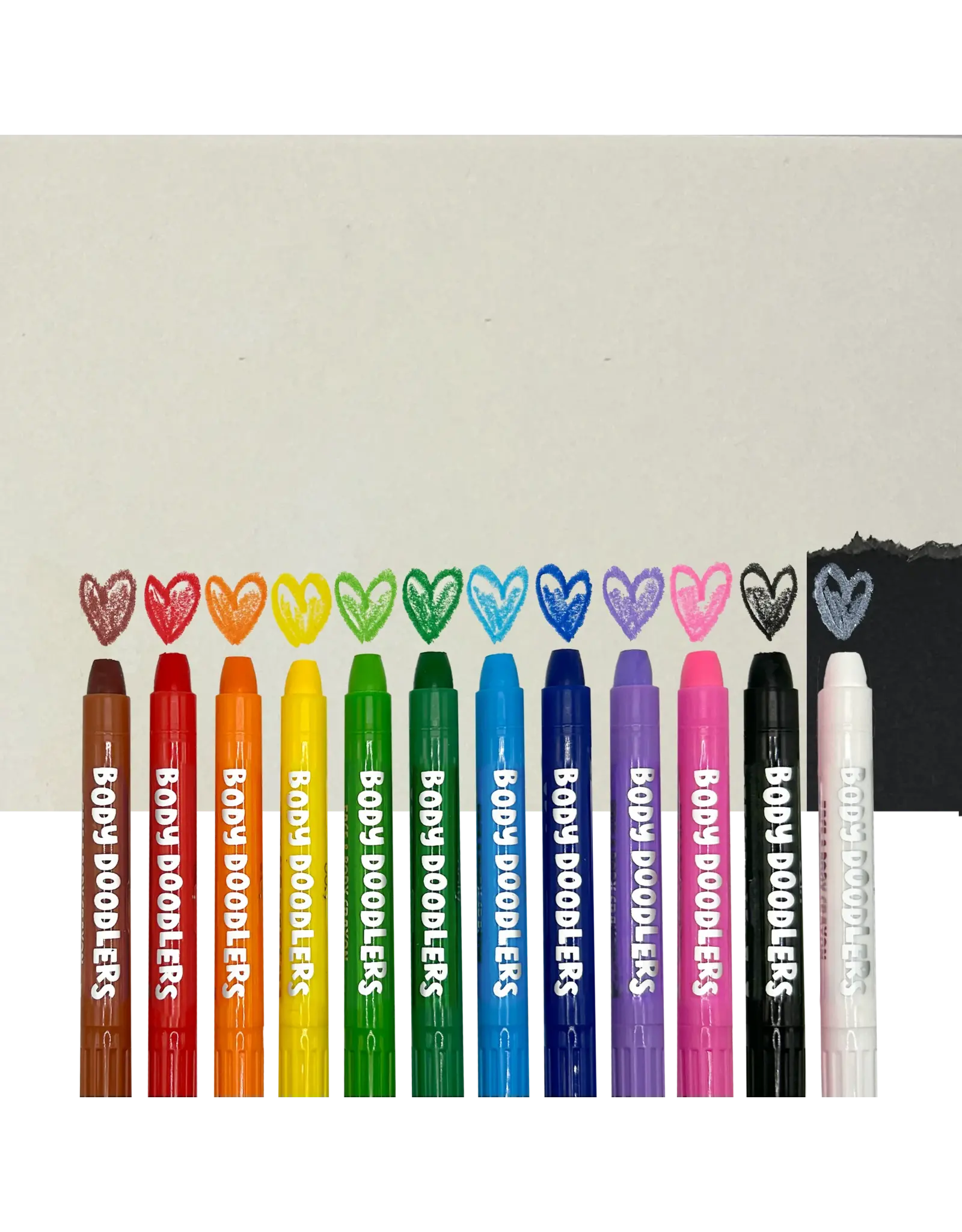 Ooly Body Doodlers: Face & Body Crayons (Set of 12)
