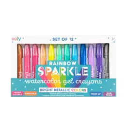 Ooly Rainbow Sparkle: Watercolor Gel Crayons (Set of 12)