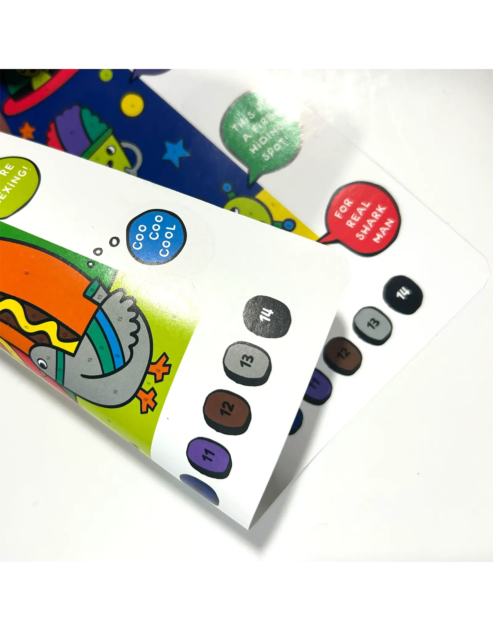 Ooly Colortopia: Paint Marker By Number Kit - Epic Adventures (8 PC Set)