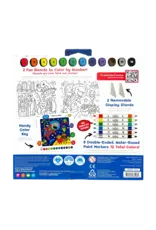 Ooly Colortopia: Paint Marker By Number Kit - Epic Adventures (8 PC Set)