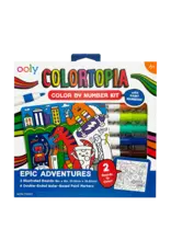 Ooly Colortopia: Paint Marker By Number Kit - Epic Adventures (8 PC Set)