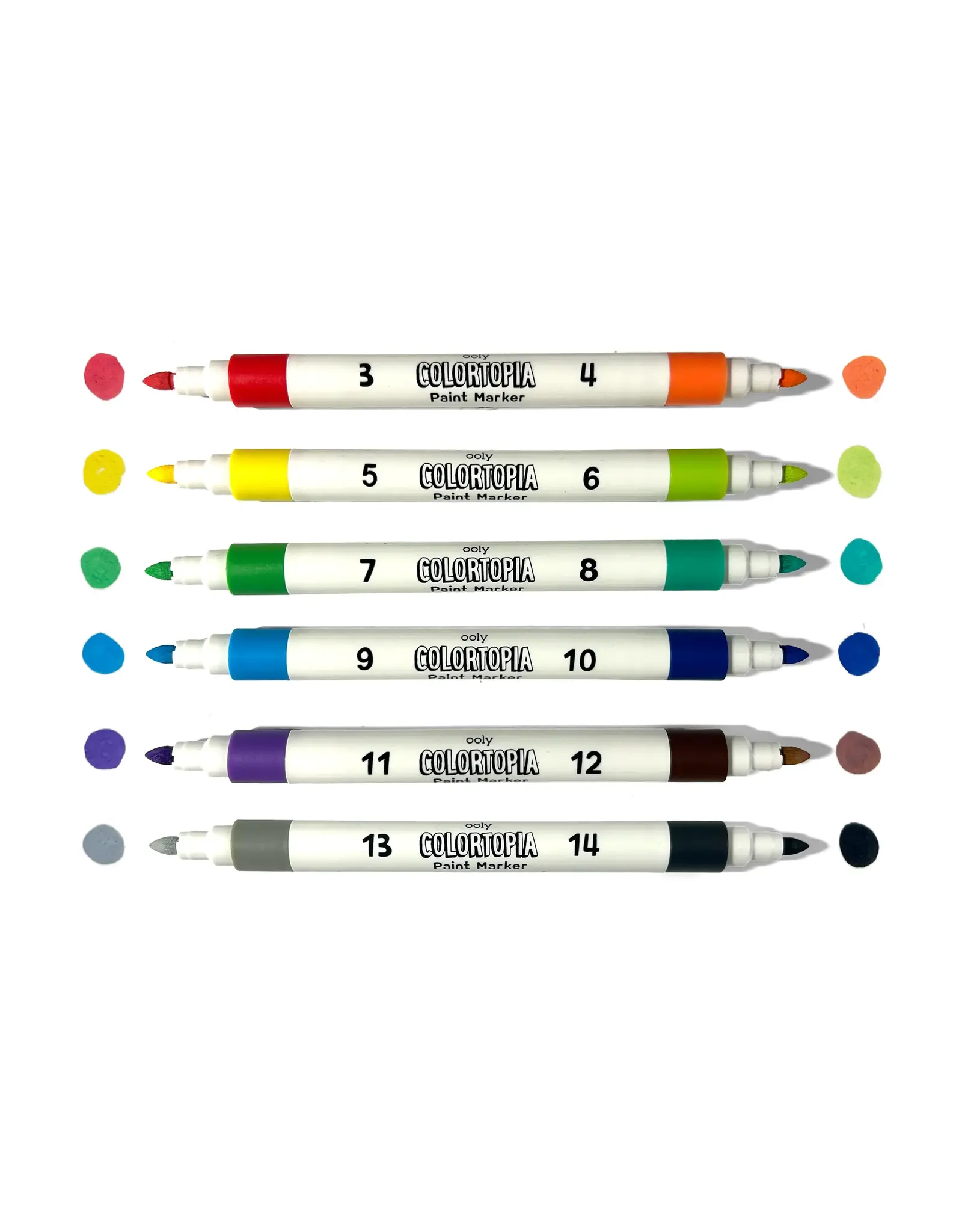 Ooly Colortopia: Paint Marker By Number Kit - Epic Adventures (8 PC Set)